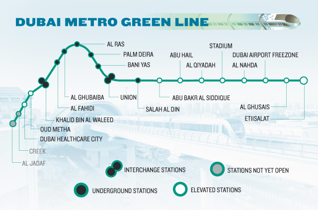 Al Ghubaiba Metro Station Map