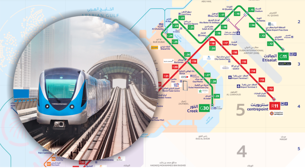 Emirates Towers Metro Station Map