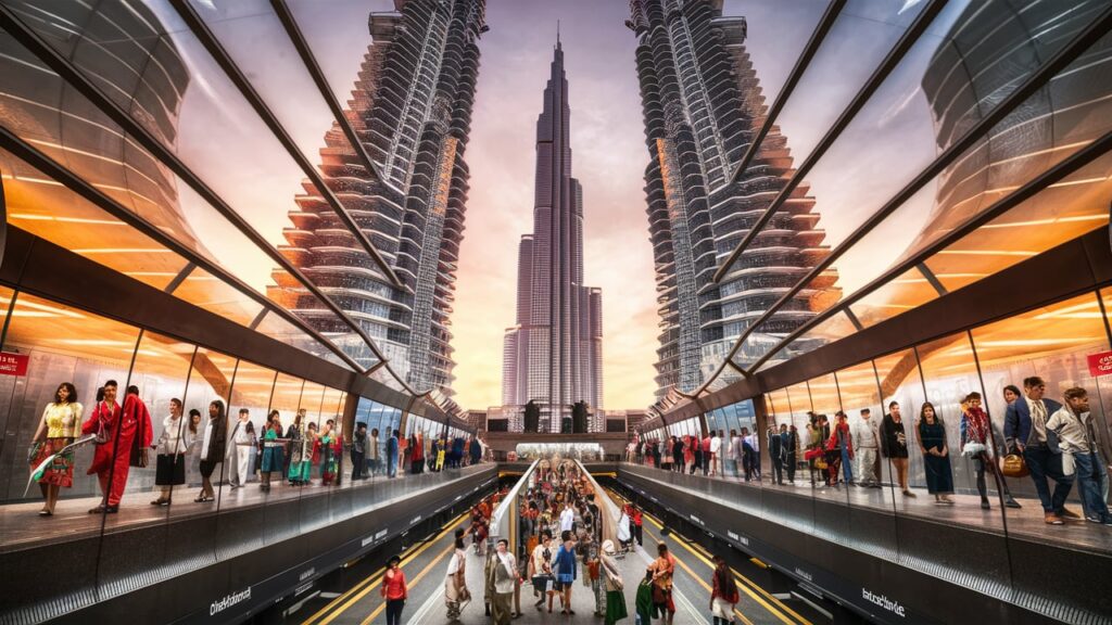 Emirates Tower Metro Station, Dubai